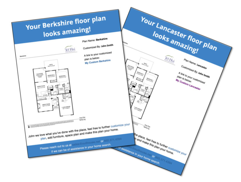 Cottages Floor plan graphic