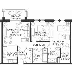Hillcrest Apartments Geranium