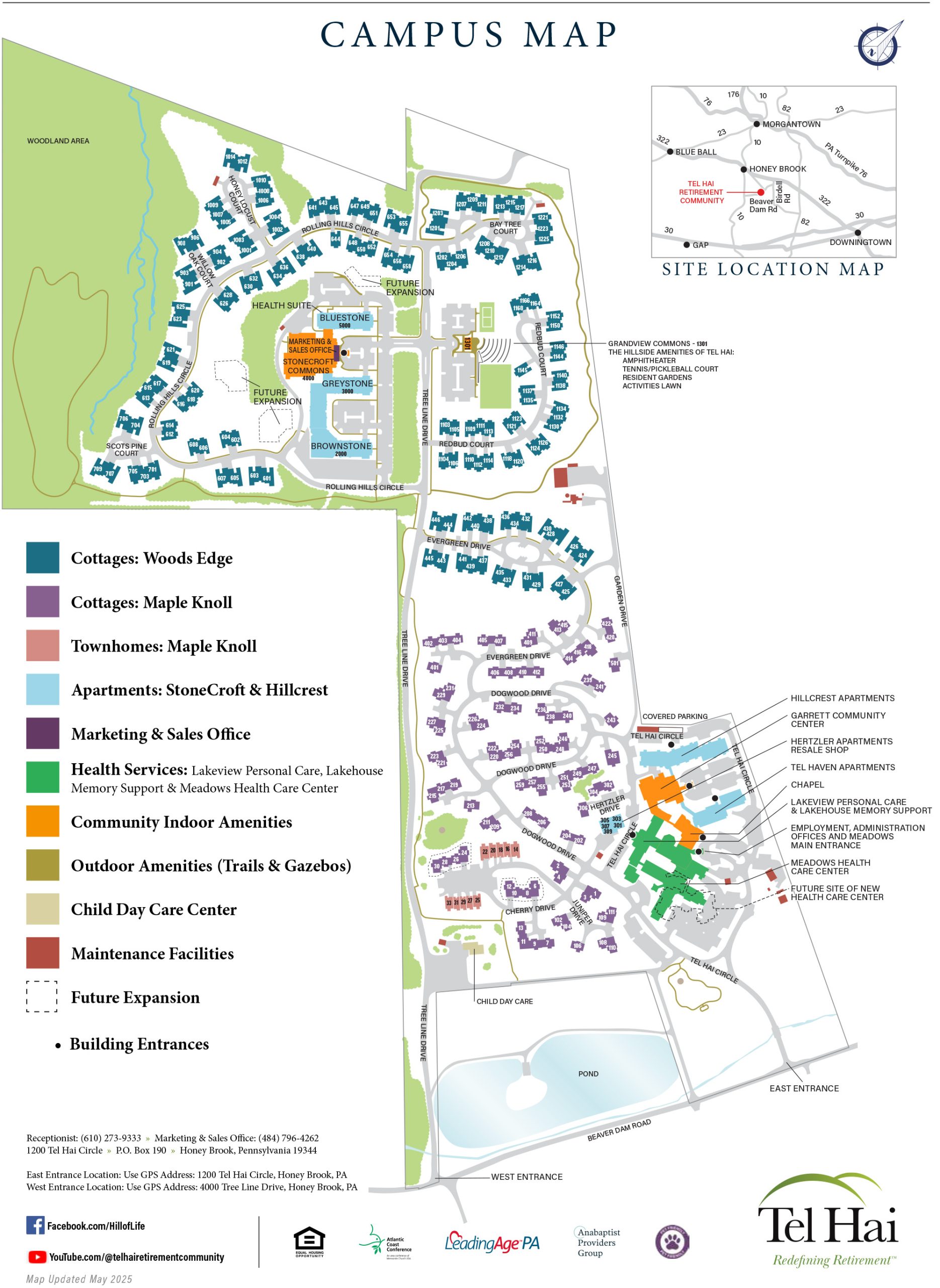 Tel Hai Campus Map
