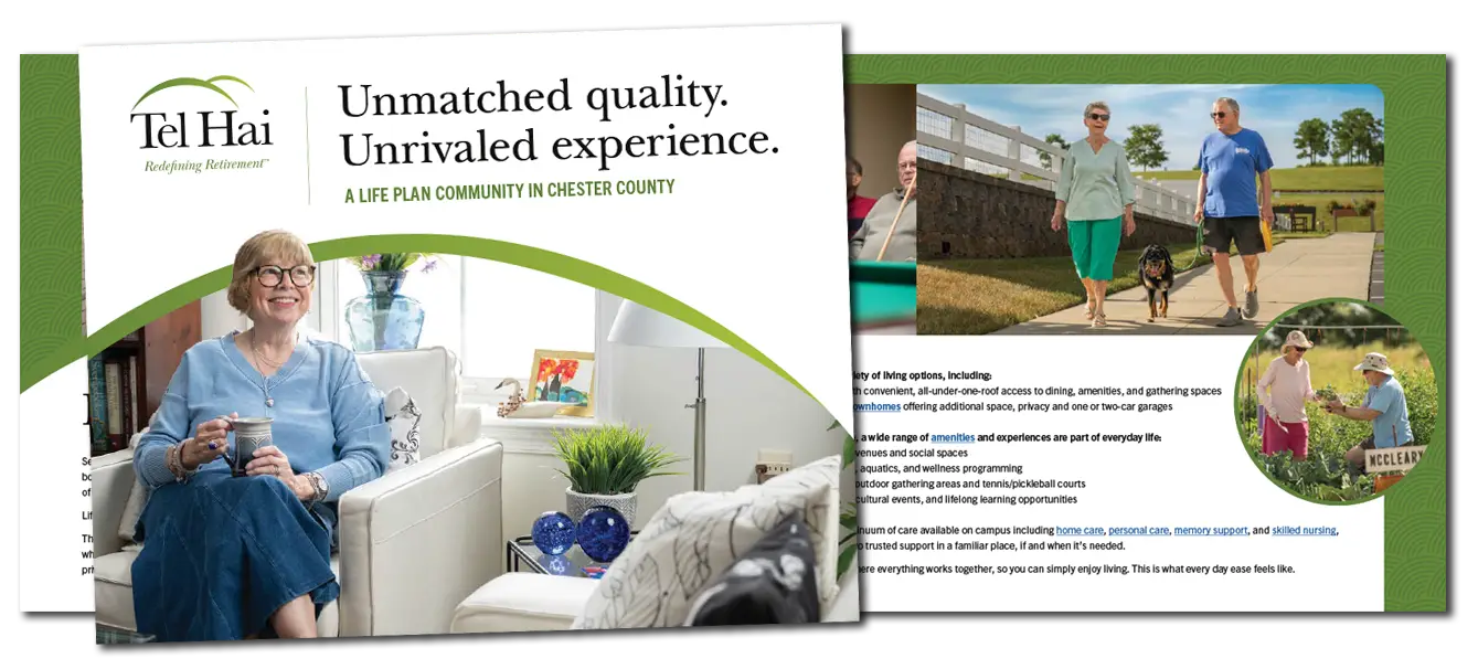 Tel Hai Brochure Cover and inside spread